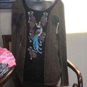 Beautiful embroidered long sleeved Tee